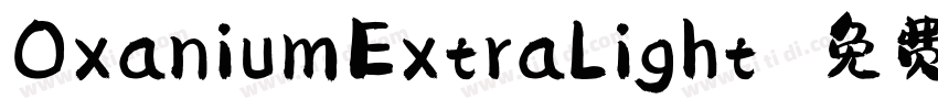 OxaniumExtraLight 免费字体转换